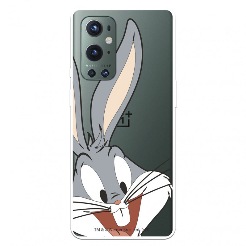 Cover per OnePlus 9 Pro Ufficiale di Warner Bros Bugs Bunny Silhouette Trasparente - Looney Tunes
