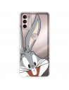 Cover per Motorola Moto G31 Ufficiale della Warner Bros Bugs Bunny Silhouette Trasparente - Looney Tunes