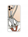 Cover per iPhone 11 Pro Max Ufficiale di Warner Bros Bugs Bunny Silhouette Trasparente - Looney Tunes