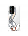 Cover per Huawei P40 Pro Plus Ufficiale di Warner Bros Bugs Bunny Silohuette Trasparente - Looney Tunes