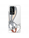 Cover per Huawei P40 Pro Ufficiale di Warner Bros Bugs Bunny Silhouette Trasparente - Looney Tunes