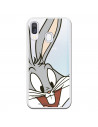 Cover Ufficiale Warner Bros Bugs Bunny Trasparente per Samsung Galaxy A40 - Looney Tunes
