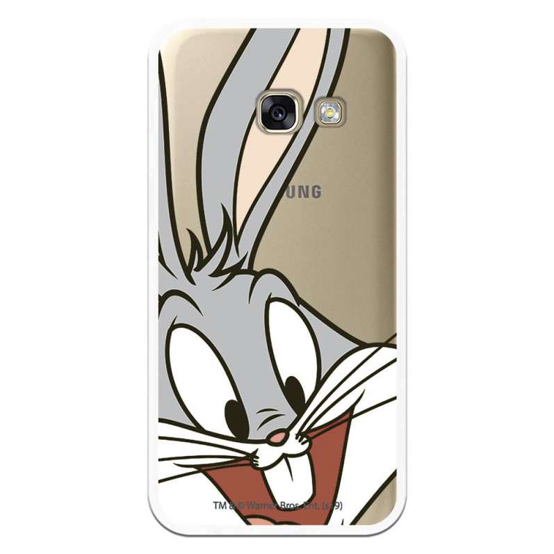 Cover Ufficiale Warner Bros Bugs Bunny Trasparente per Samsung Galaxy A3 2017 - Looney Tunes