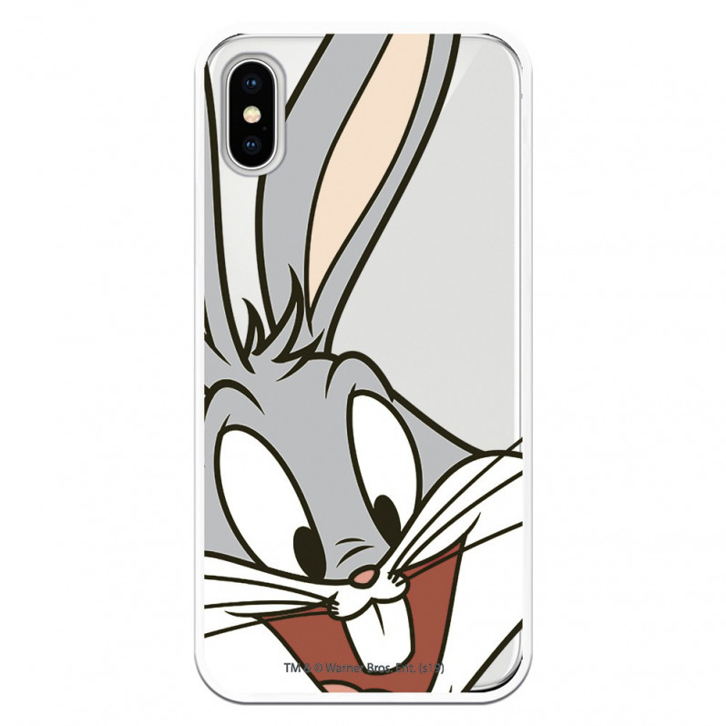Cover Ufficiale Warner Bros Bugs Bunny Trasparente per iPhone XS - Looney Tunes