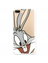 Cover Ufficiale Warner Bros Bugs Bunny Trasparente per iPhone 8 Plus - Looney Tunes