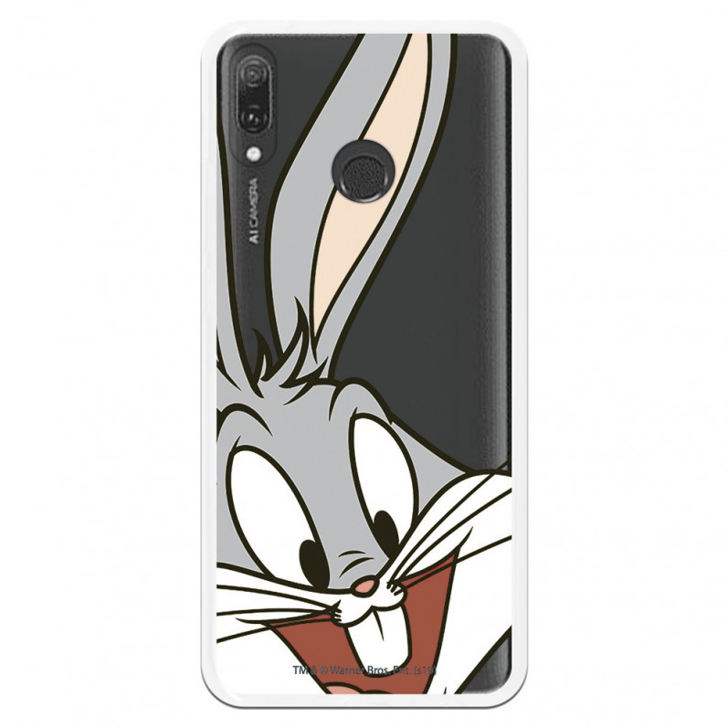 Cover Ufficiale Warner Bros Bugs Bunny Trasparente per Huawei e9 2019 - Looney Tunes