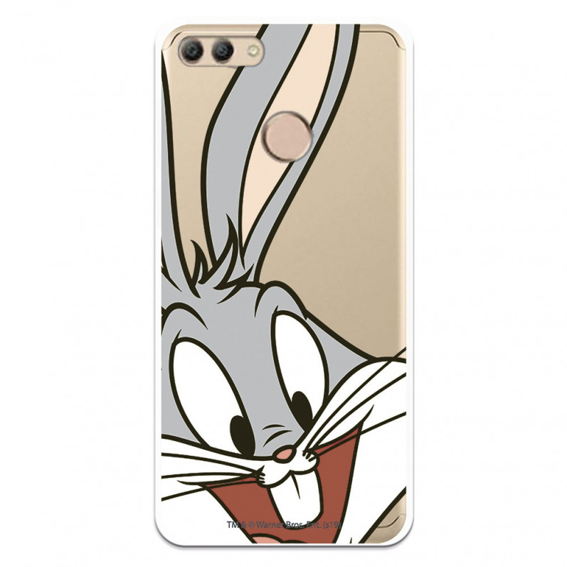 Cover Ufficiale Warner Bros Bugs Bunny Trasparente per Huawei e9 2018 - Looney Tunes