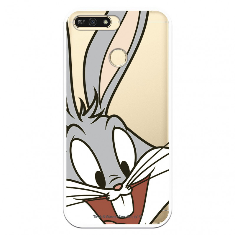 Cover Ufficiale Warner Bros Bugs Bunny Trasparente per Huawei e6 2018 - Looney Tunes