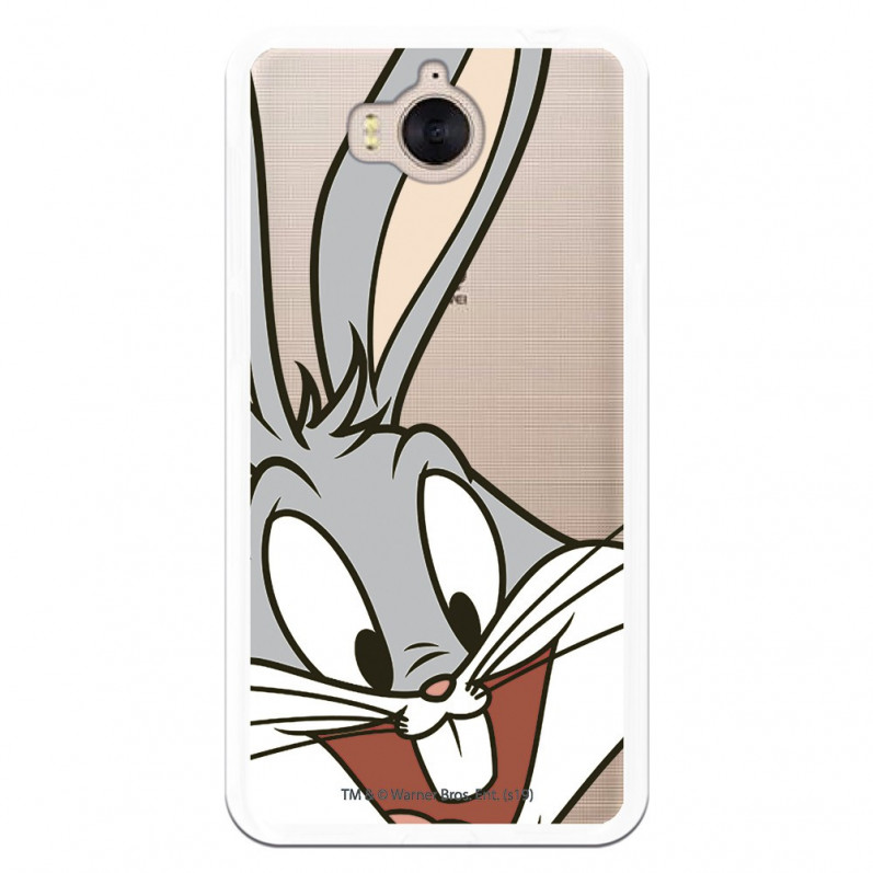 Cover Ufficiale Warner Bros Bugs Bunny Trasparente per Huawei e6 2017 - Looney Tunes