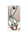 Cover Ufficiale Warner Bros Bugs Bunny Trasparente per Huawei e6 2017 - Looney Tunes