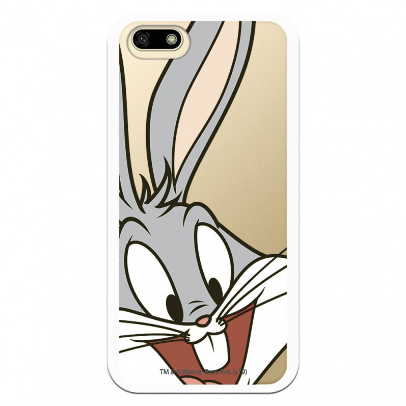 Cover Ufficiale Warner Bros Bugs Bunny Trasparente per Huawei e5 2018 - Looney Tunes