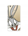 Cover Ufficiale Warner Bros Bugs Bunny Trasparente per Huawei P8 Lite 2017 - Looney Tunes