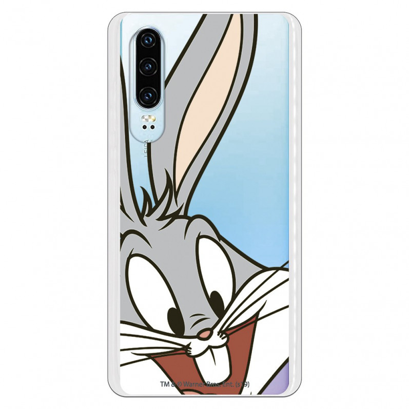 Cover Ufficiale Warner Bros Bugs Bunny Trasparente per Huawei P30 - Looney Tunes
