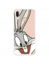Cover Ufficiale Warner Bros Bugs Bunny Trasparente per Huawei P20 Lite - Looney Tunes