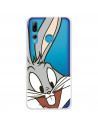 Cover Ufficiale Warner Bros Bugs Bunny Trasparente per Huawei P SMart Plus 2019 - Looney Tunes
