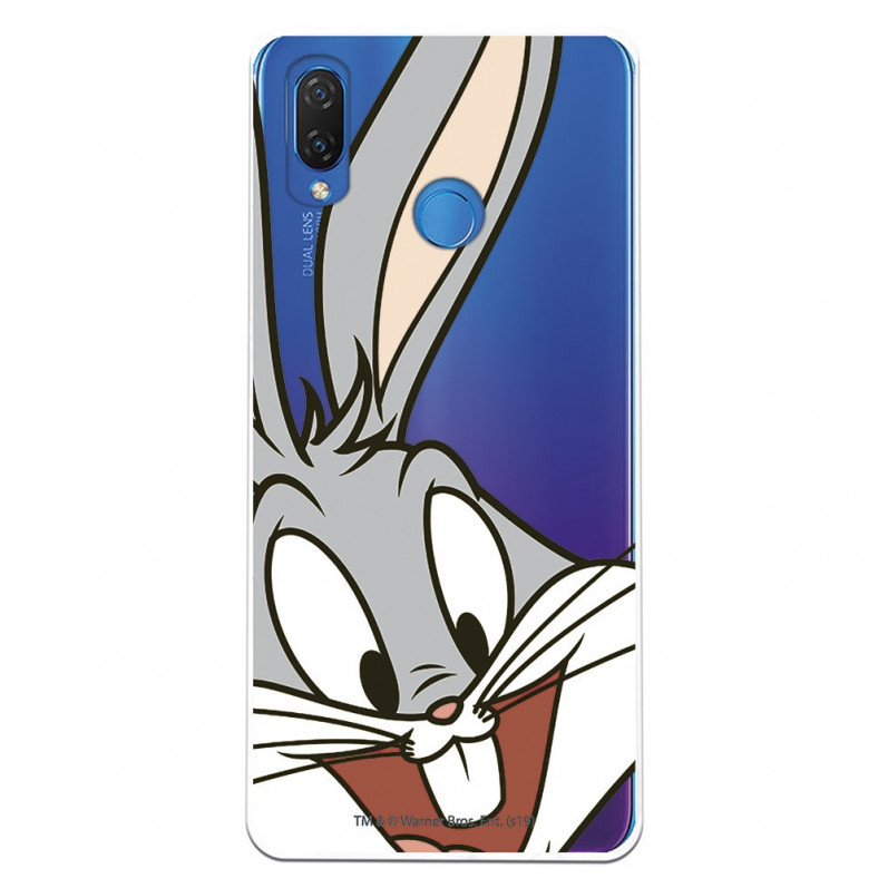 Cover Ufficiale Warner Bros Bugs Bunny Trasparente per Huawei P SMart Plus - Looney Tunes