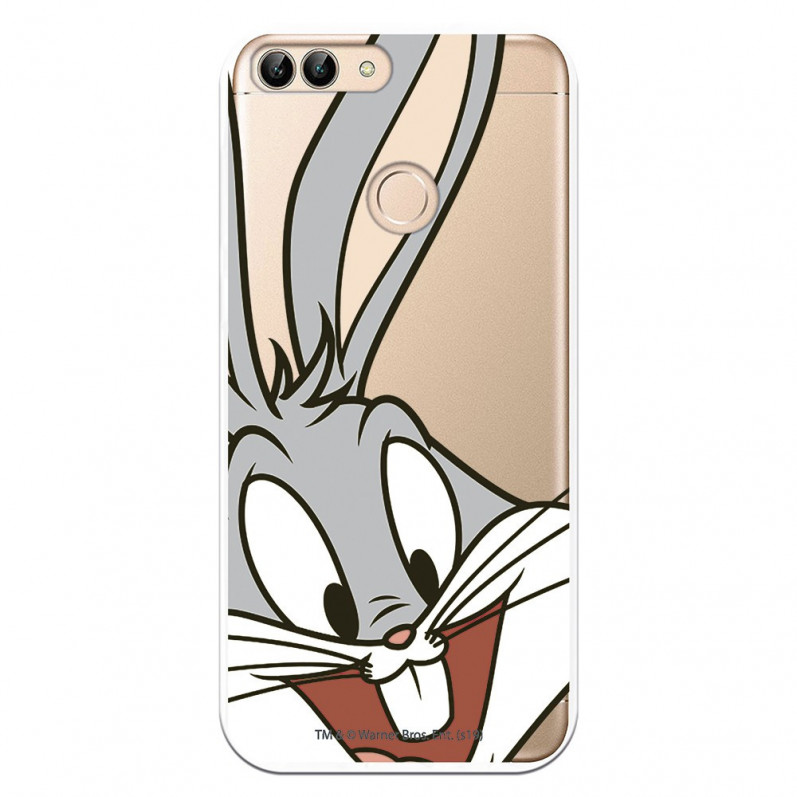 Cover Ufficiale Warner Bros Bugs Bunny Trasparente per Huawei P SMart - Looney Tunes