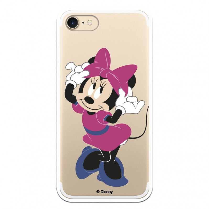 Cover per iPhone SE 2022 Ufficiale di Disney Minnie Rosa - Classici Disney