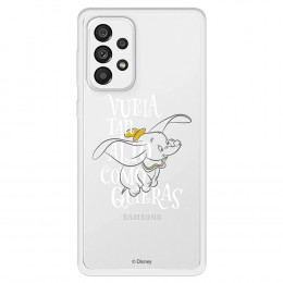Funda para Samsung Galaxy A73 5G Oficial de Disney Dumbo Vuela tan Alto - Dumbo
