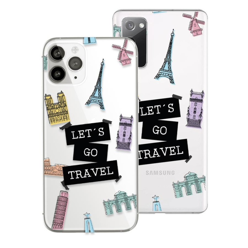 Funda Dibujo Estampado - Let´s Go Travel