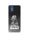 Funda para Motorola Moto G9 Plus Oficial de Star Wars Darth Vader Fondo negro - Star Wars
