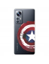 Funda para Xiaomi 12 Pro Oficial de Marvel Capitán América Escudo Transparente - Marvel