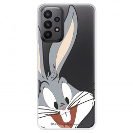 Funda para Samsung Galaxy A23 5G Oficial de Warner Bros Bugs Bunny Silueta Transparente - Looney Tunes