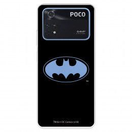 Funda para Xiaomi Poco M4 Pro 4G Oficial de DC Comics Batman Logo Transparente - DC Comics