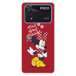 Funda para Xiaomi Poco M4 Pro 4G Oficial de Disney Minnie Mad About - Clásicos Disney