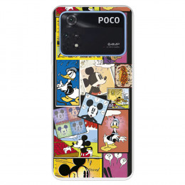 Funda para Xiaomi Poco M4 Pro 4G Oficial de Disney Mickey Comic - Clásicos Disney