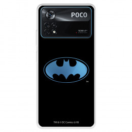 Funda para Xiaomi Poco X4 Pro Oficial de DC Comics Batman Logo Transparente - DC Comics