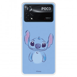 Funda para Xiaomi Poco X4 Pro Oficial de Disney Stitch Azul - Lilo & Stitch