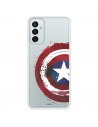Funda para Samsung Galaxy M23 5G Oficial de Marvel Capitán América Escudo Transparente - Marvel
