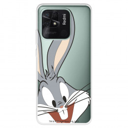 Funda para Xiaomi Redmi 10C Oficial de Warner Bros Bugs Bunny Silueta Transparente - Looney Tunes