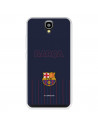 Funda para Huawei Y560 del FC Barcelona Barsa Fondo Azul  - Licencia Oficial FC Barcelona