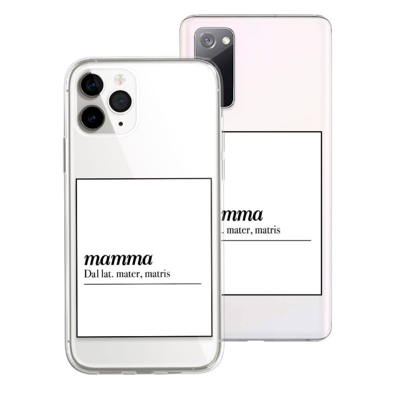 Cover Festa della Mamma Personalizzata – Definizione di Mamma con bordo nero