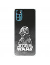 Funda para Motorola Moto G22 Oficial de Star Wars Darth Vader Fondo negro - Star Wars