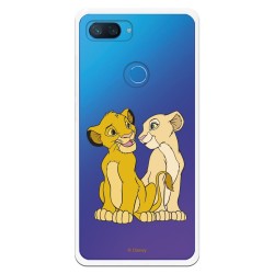 Funda Oficial Disney Simba y Nala transparente para Xiaomi Mi 8 Lite - El Rey León