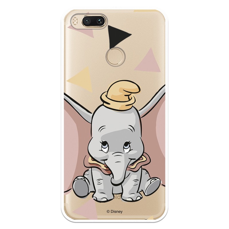 Funda Oficial Disney Dumbo silueta transparente para Xiaomi Mi A1