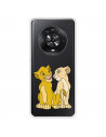 Funda para Huawei Honor Magic4 Lite Oficial de Disney Simba y Nala Silueta - El Rey León