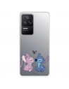 Funda para Xiaomi Poco F4 5G Oficial de Disney Angel & Stitch Beso - Lilo & Stitch