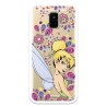 Funda Oficial Disney Campanilla Flores Transparente para Samsung Galaxy A6 2018 - Peter Pan