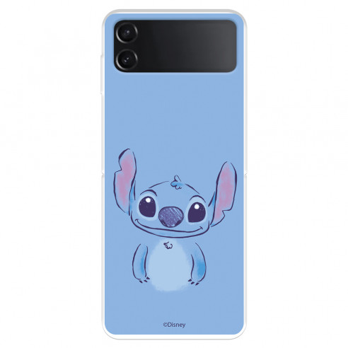 Funda para Samsung Galaxy Z Flip4 Oficial de Disney Stitch Azul - Lilo & Stitch