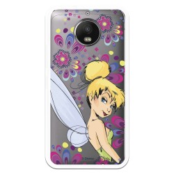 Funda Oficial Disney Campanilla Flores Transparente para Motorola Moto G5s Plus - Peter Pan