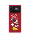 Cover per Xiaomi Poco C40 Ufficiale della Disney Minnie Mad About - Classici Disney