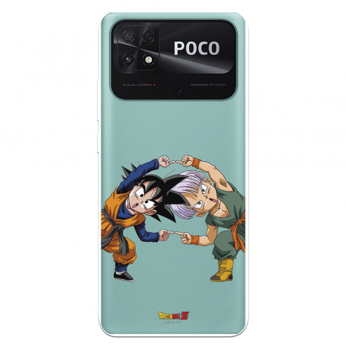 Cover per Xiaomi Poco C40 Ufficiale di Dragon Ball Goten e Trunks Fusione - Dragon Ball
