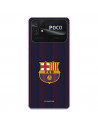 Cover per Xiaomi Poco C40 dell'FC Barcelona a Righe Blaugrana  - licenza Ufficiale FC Barcelona