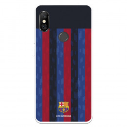 Funda para Xiaomi Redmi Note 6 del FC Barcelona Fondo Rayas Verticales  - Licencia Oficial FC Barcelona