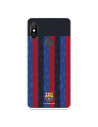 Funda para Xiaomi Redmi Note 6 del FC Barcelona Fondo Rayas Verticales  - Licencia Oficial FC Barcelona