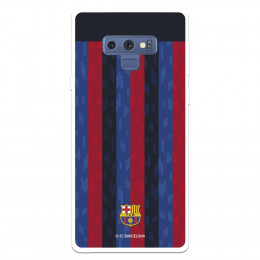 Funda para Samsung Galaxy Note9 del FC Barcelona Fondo Rayas Verticales  - Licencia Oficial FC Barcelona
